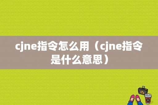 cjne指令怎么用（cjne指令是什么意思）