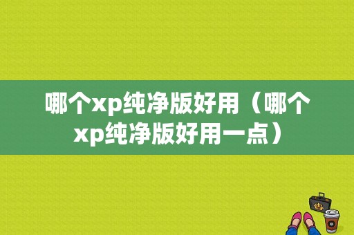 哪个xp纯净版好用（哪个xp纯净版好用一点）-图1