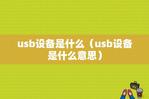 usb设备是什么（usb设备是什么意思）-图1