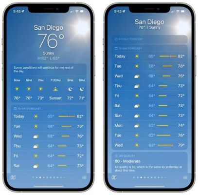 苹果手机有天气软件哪个好用吗（苹果手机有没有天气软件）