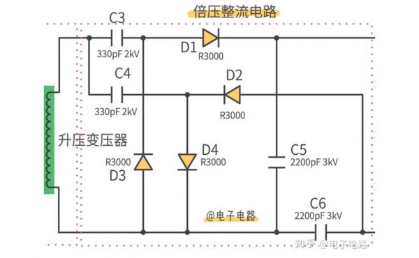 标准四倍压整流电路（四倍倍压整流电路图）