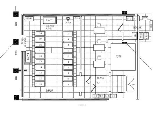 网络机房设备布局（网络机房布局图 示意图）-图2