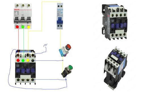 接触器怎么接空开（接触器与空开怎么接）