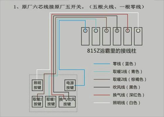 风暖型浴霸怎么接线（风暖型浴霸接线图）-图2