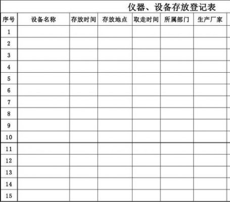 设备的存放要求（设备存放条件）