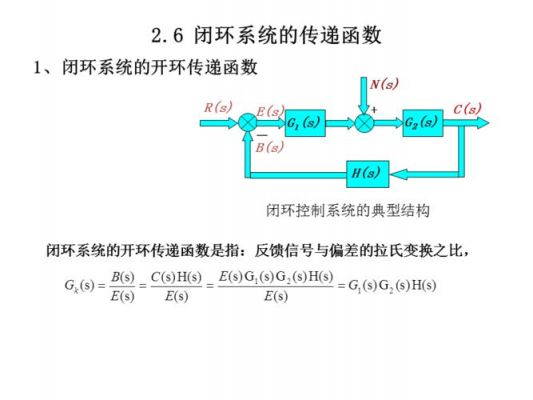 闭环传递函数的标准式（闭环传递函数的标准式怎么求）