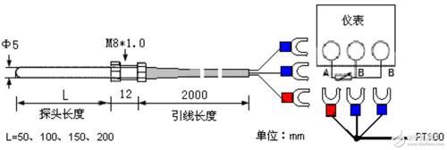 pt100铂电阻标准（pt100铂电阻接线图）