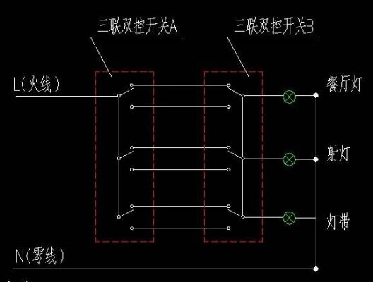 双位三控怎么接线（双位三控开关接线图解）-图1