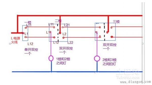 双位三控怎么接线（双位三控开关接线图解）-图3