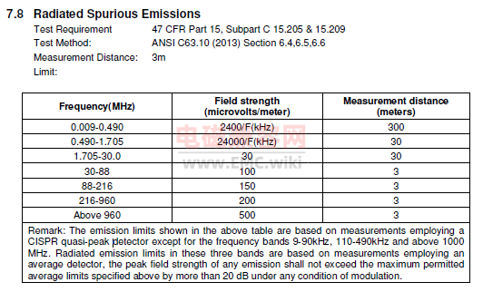 FCC辐射杂散标准（杂散辐射40dbm）-图2
