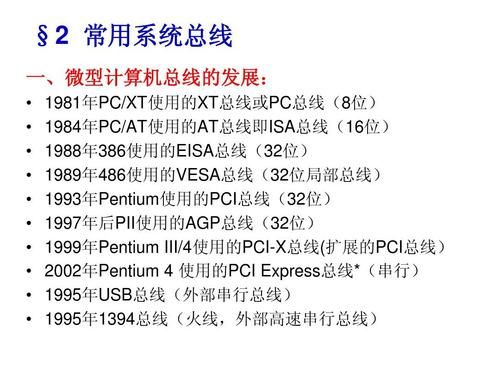 微型机总线标准的演变（微型机总线的定义和分类）