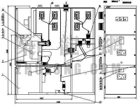 配电室高压柜建设标准（配电室高压配电柜安装平面布置图）-图3