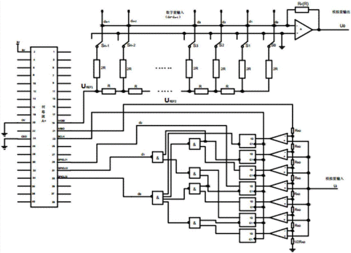 AD模数转换怎么用（ad数模转换实验0809电路图）-图1