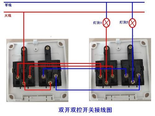 双控开关怎么控制灯（双控开关控制灯接线图）-图1