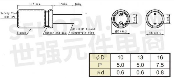 电解电容标准脚距（电解电容脚间距都是一样的吗）-图1