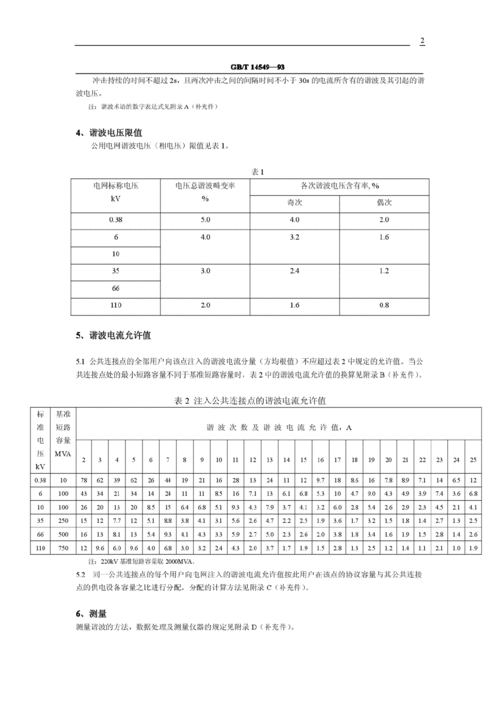 谐波有没有国家标准（谐波测试标准有几种）