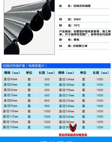 低压电缆热收缩标准（低压电缆热缩中间接头规格型号）