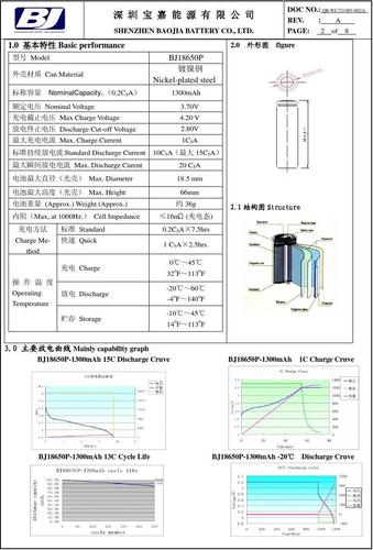 动力电池尺寸标准（动力电池规格书）-图1