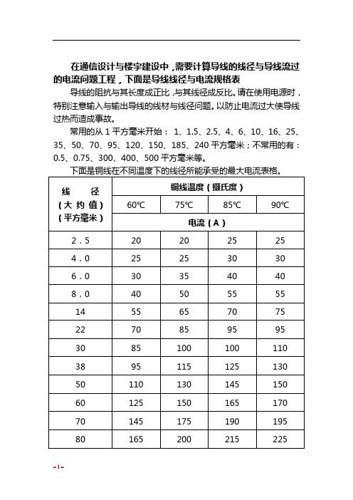 电线的安全电流标准（电线安全电流计算公式）-图3