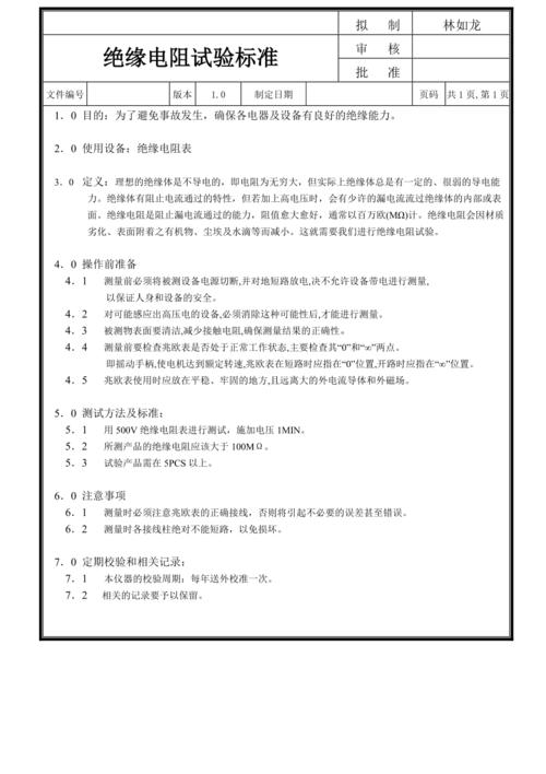 建筑电气绝缘电阻检测标准（建筑电气绝缘电阻检测标准规范）