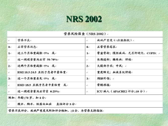 nrs标准（NRS标准BESF标准）