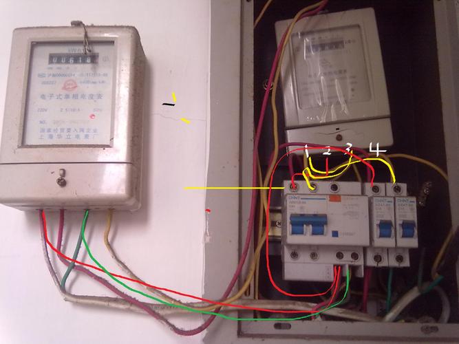 两厢电表怎么接电（两相电表箱怎么接线）-图1