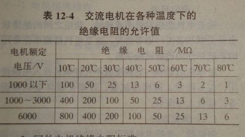 电动机绝缘电阻国家标准（电动机绝缘电阻国家标准最新）