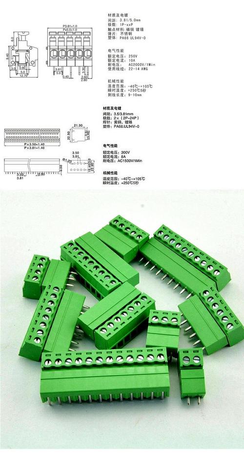 插拔式接线端子标准（插拔接线端子规格大全）-图1