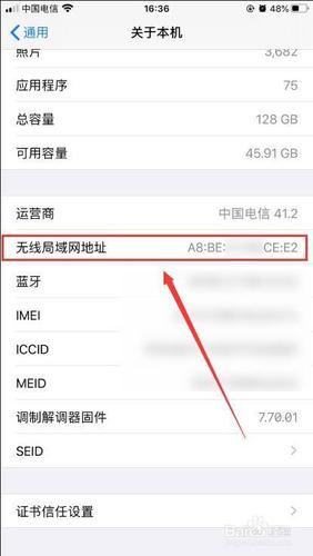 iphonex怎么看mac地址（怎样查看iphone的mac地址）-图3