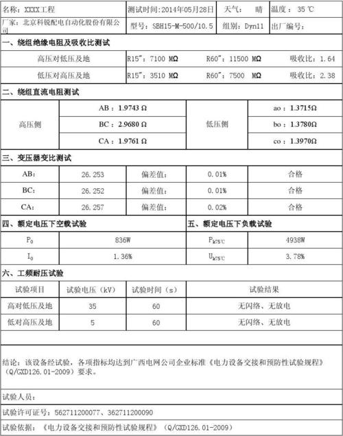 10kv变压器耐压试验标准（10kv变压器耐压试验标准规范）-图3