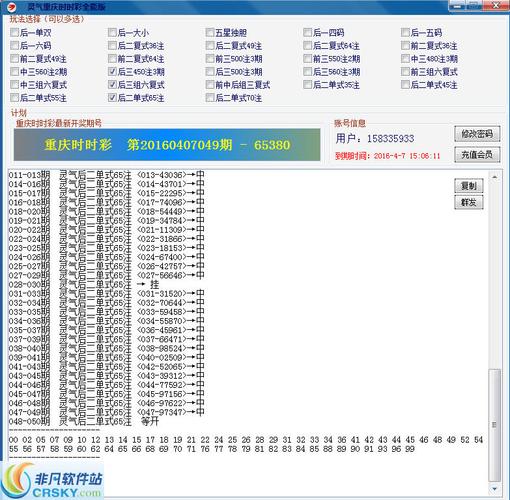 关于重庆时时彩用哪个软件哪个好的信息