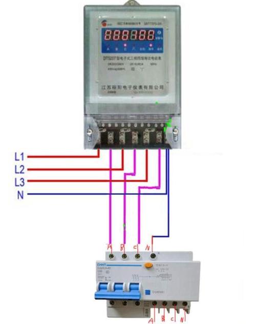 三相电压表怎么接（三相电表电压线怎么接线）-图3