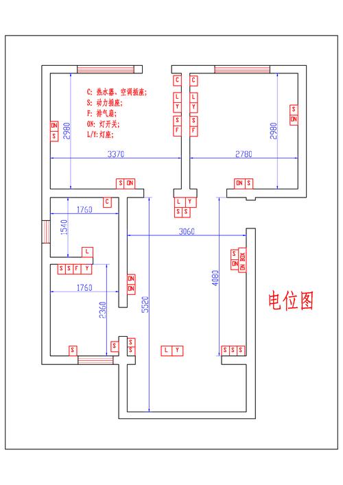 室内电路布线图标准（室内线路的布线平面图）-图1