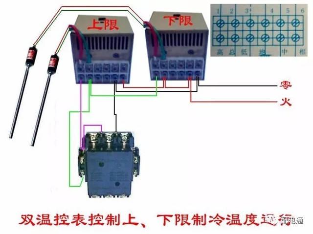 电机温控怎么接线（电机温控器内部结构图）