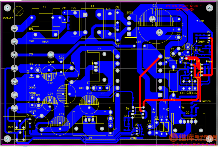 电源板adj怎么控制（pcb开关电源）-图3