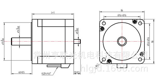 步进电机机座号标准（步进电机安装座）-图1
