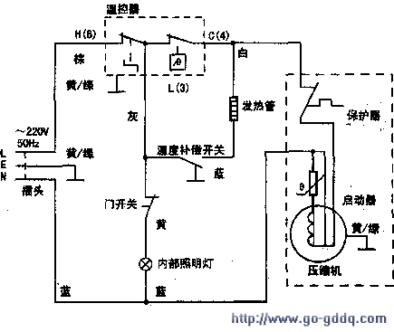 冰箱调温器怎么接线（冰箱调温开关线路怎么接）-图2