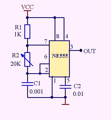 555谐振电路频率怎么调（555频率可调振荡器电路图）