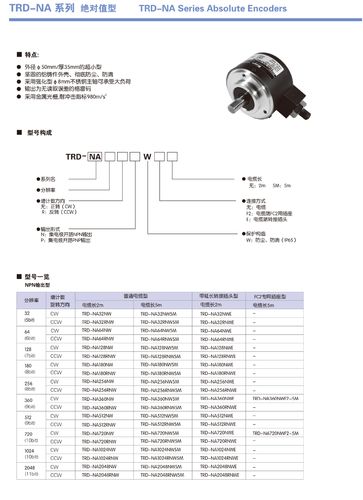 编码器标准（编码器规格型号）