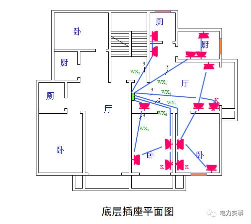 cad里的电线怎么画（cad电线布置图）-图1