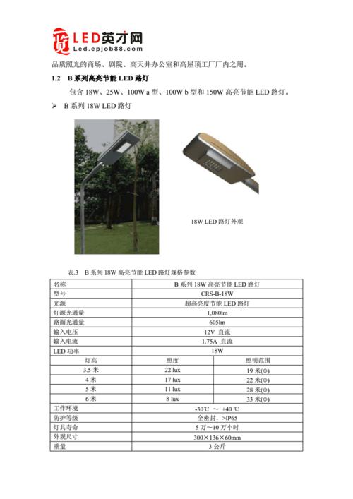 led路灯地方标准（led路灯规范或标准）