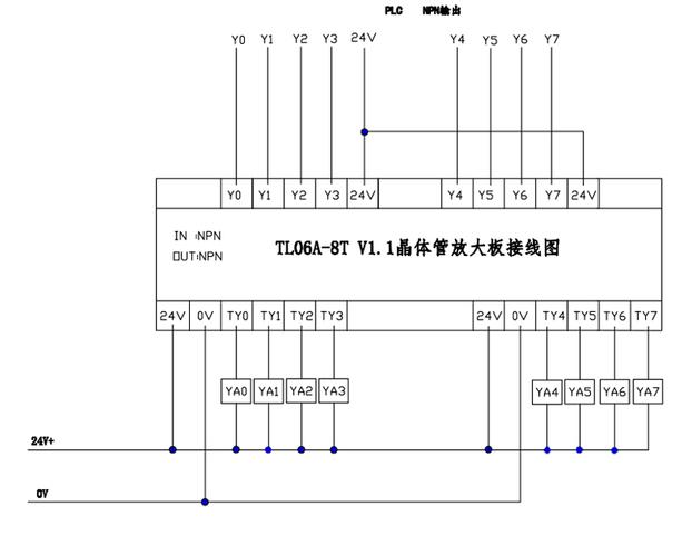 plc放大器怎么接线（plc放大板电路原理图）