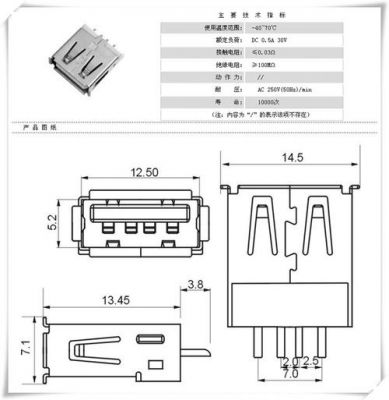 usb连接器标准尺寸（usb连接器标准尺寸图片）-图1