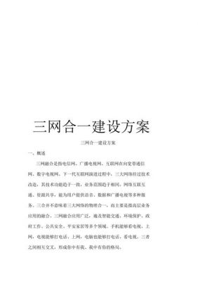 三网融合标准（三网融合方案）