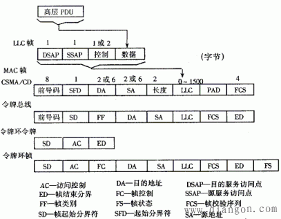 802.标准（802标准规定的局域网参考模型中按照功能）-图3