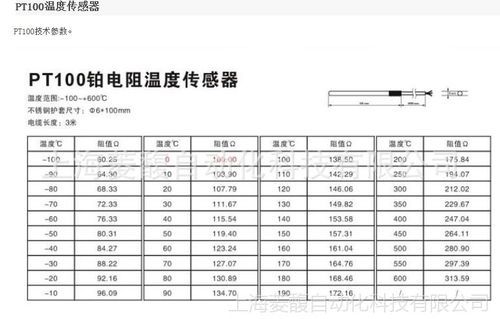 PT100温度传感器检定标准（pt100温度传感器参数）