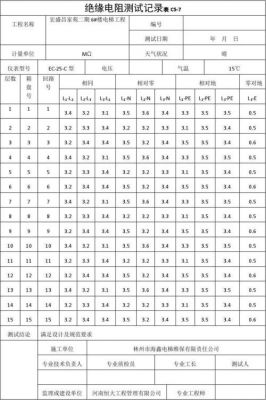 绝缘电阻测量标准值（绝缘电阻测试标准规范）