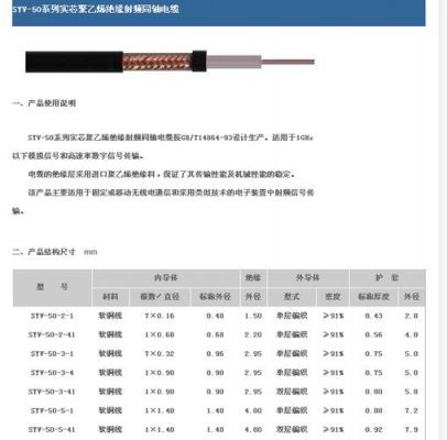 射频电缆振幅标准（射频电缆作用）