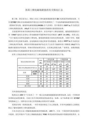 工频电磁场国家标准（工频磁场强度标准）-图3