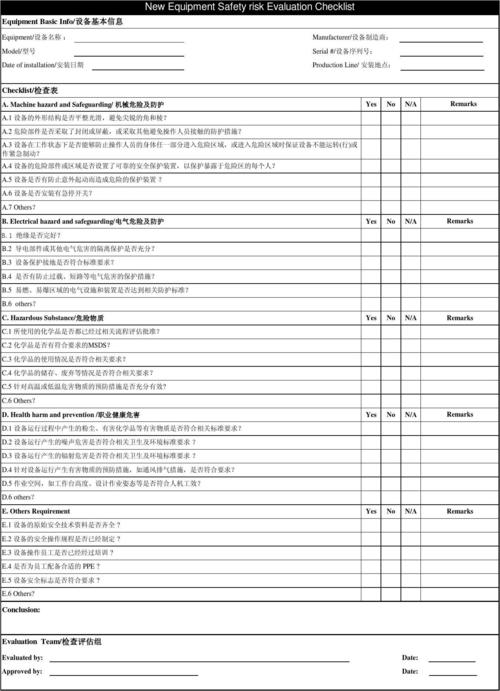 设备性能评估表（设备性能评估表格模板）-图3